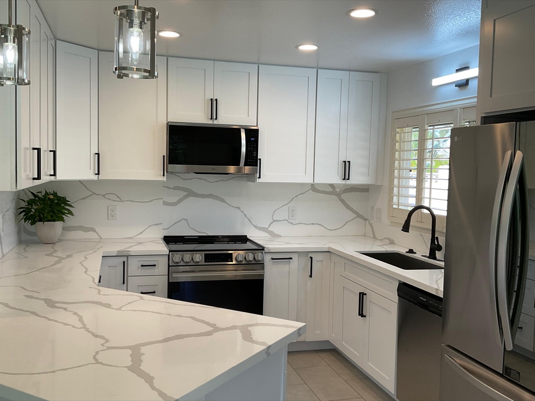 Completed kitchen remodel by All Island Bath in Hawaii, a real Stratum Digital client project