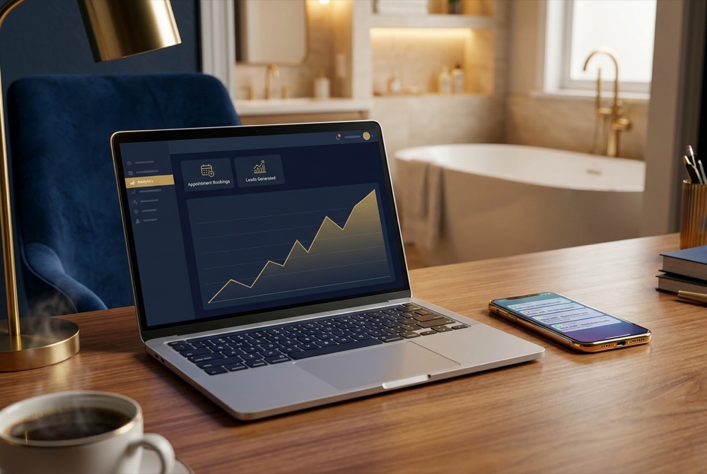 Lead and appointment analytics dashboard built for Kingdom Vision Builders