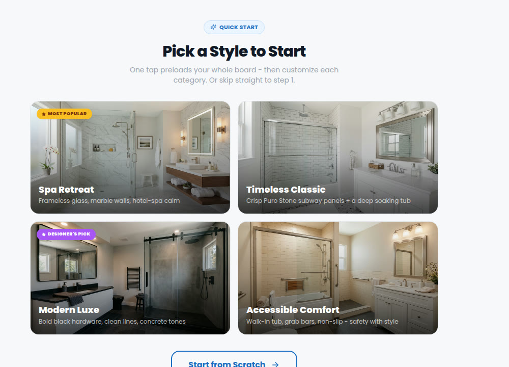 SuperFast vision board design tool